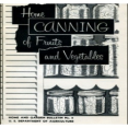 Home Canning of Fruits and Vegetables